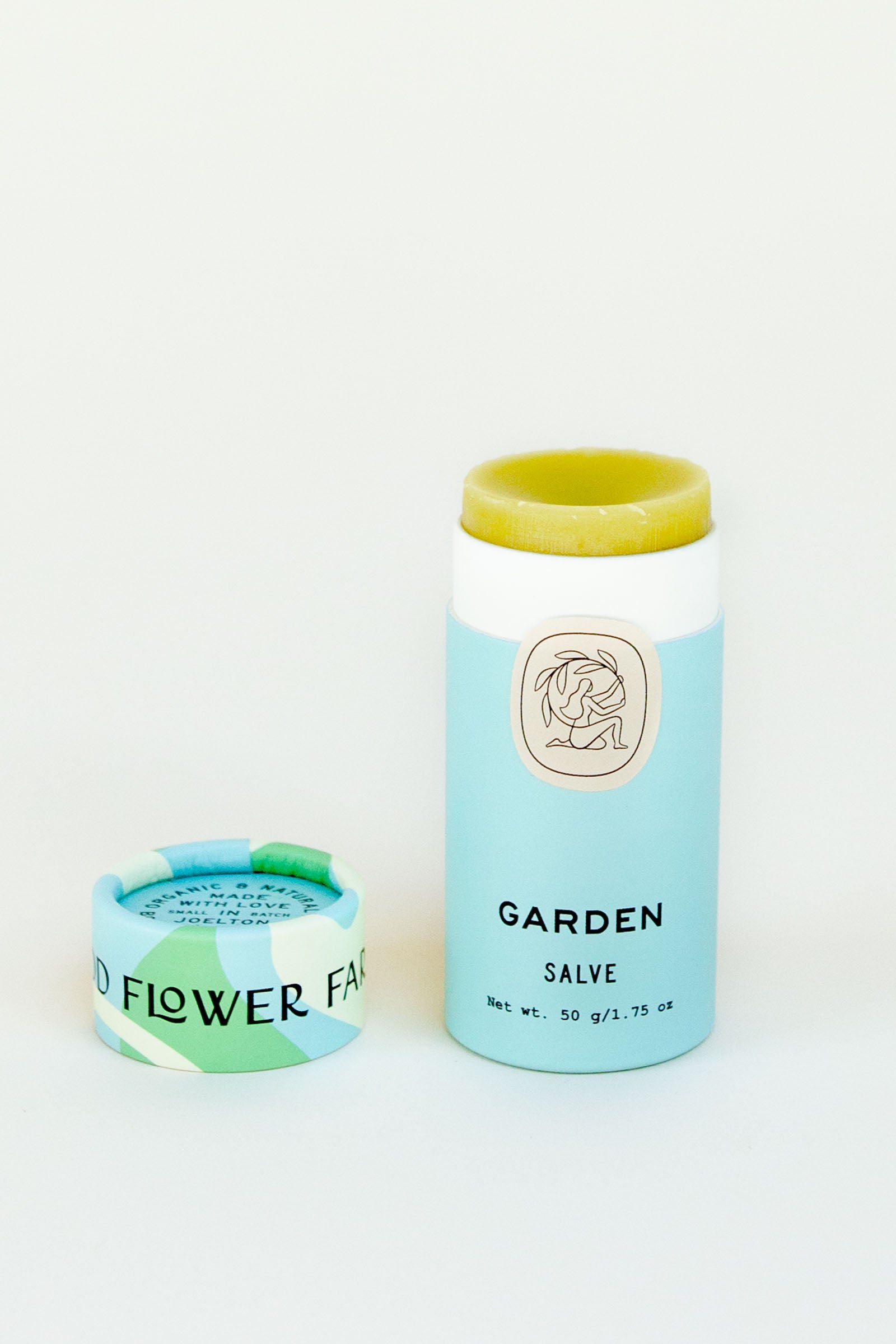 Organic herbal lavender lemongrass garden salve for hands, feet, elbows by Good Flower Farm