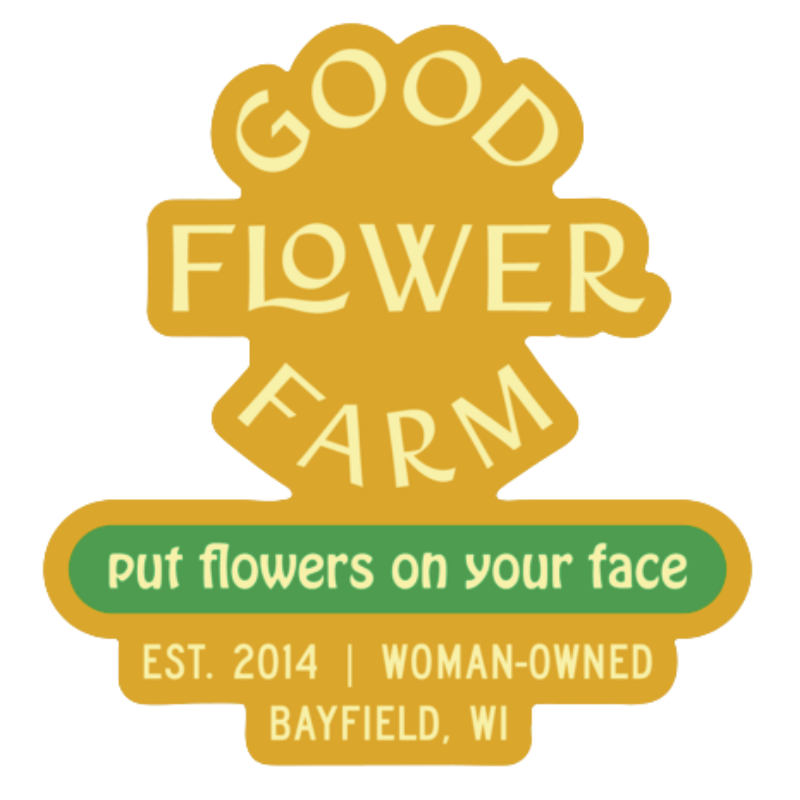 Good Flower Farm "Put Flowers on Your Face" Sticker