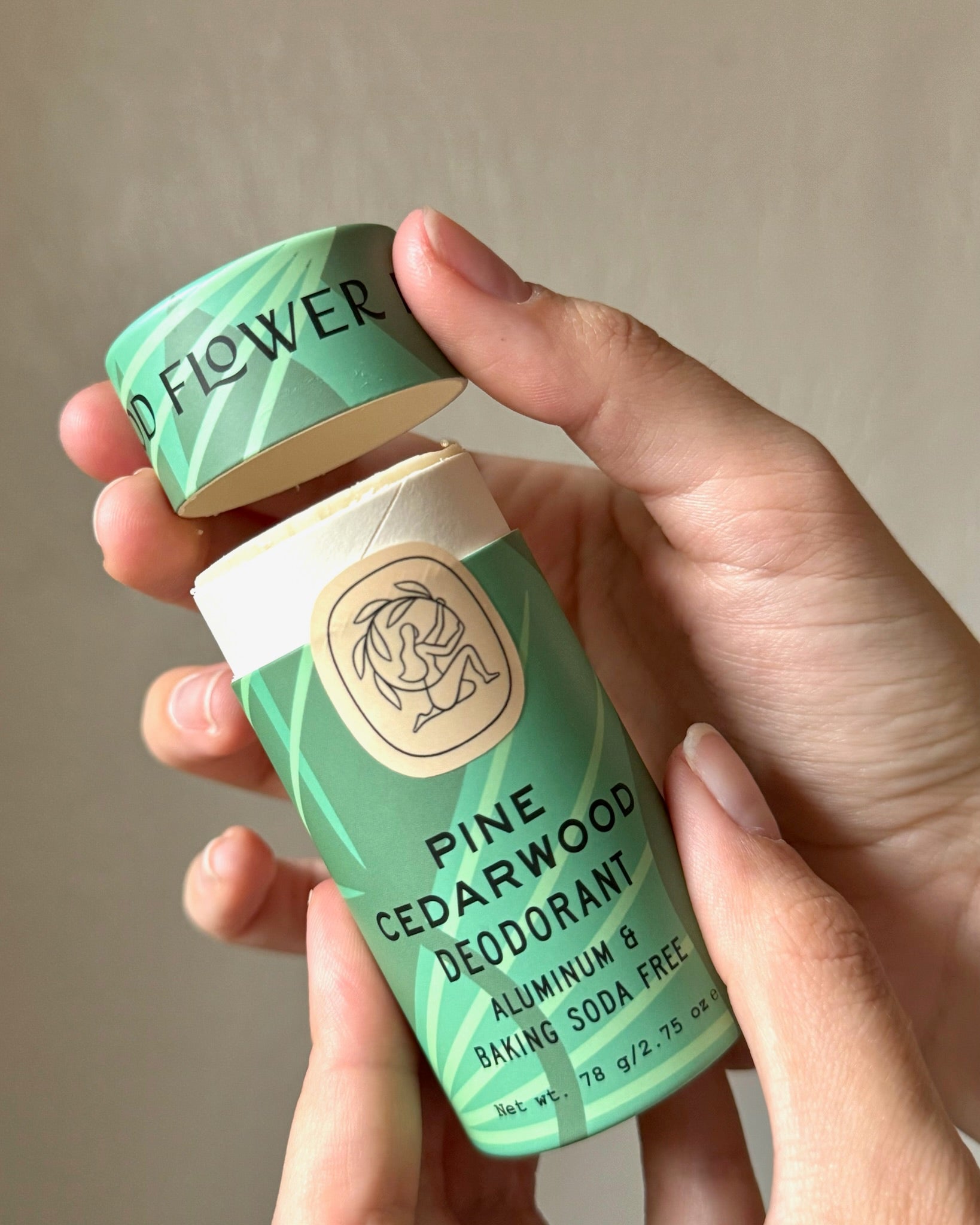 Pine Cedarwood Deodorant Plastic-Free Tube