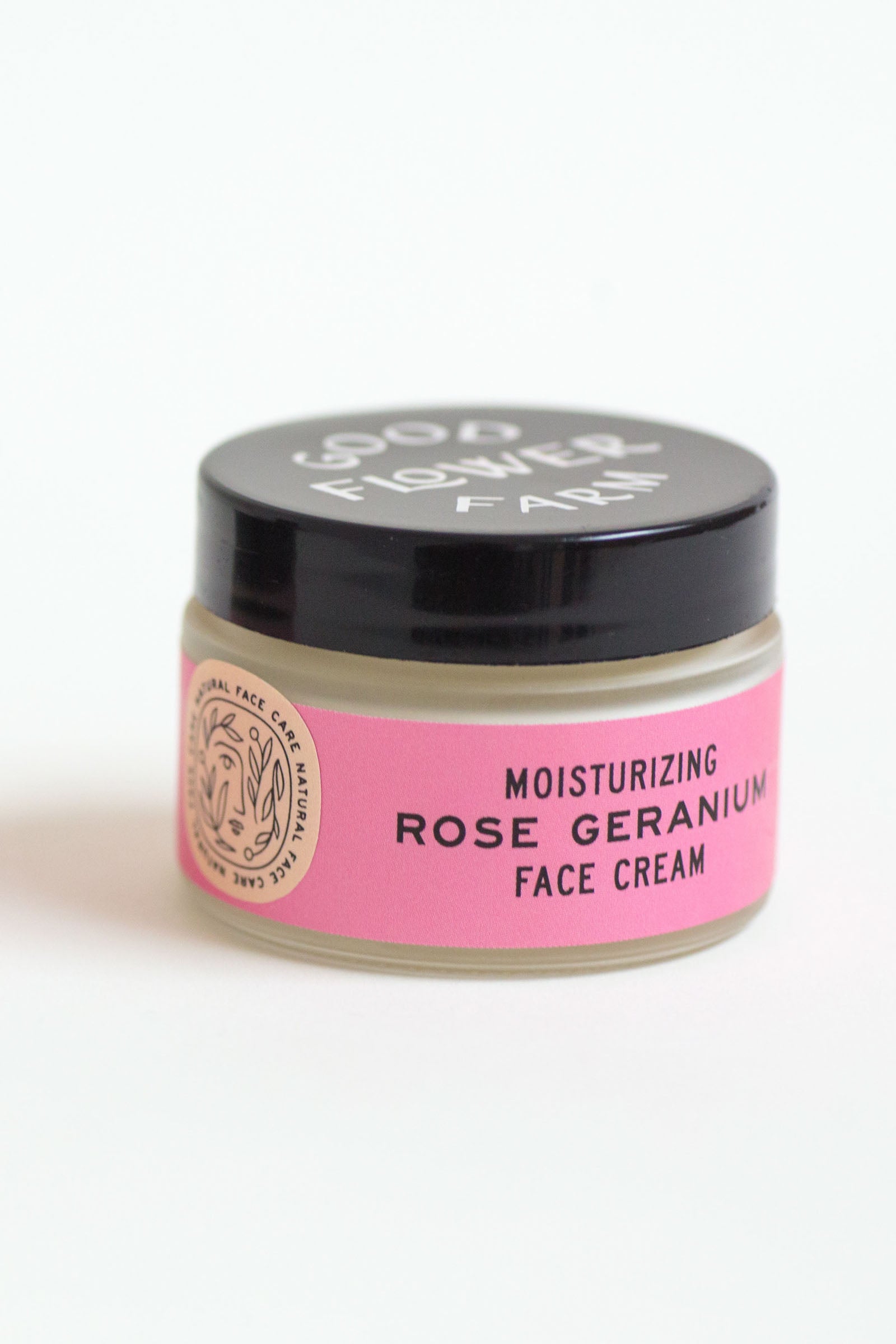Rose Geranium organic facial cream made with herb infused oil by Good Flower Farm