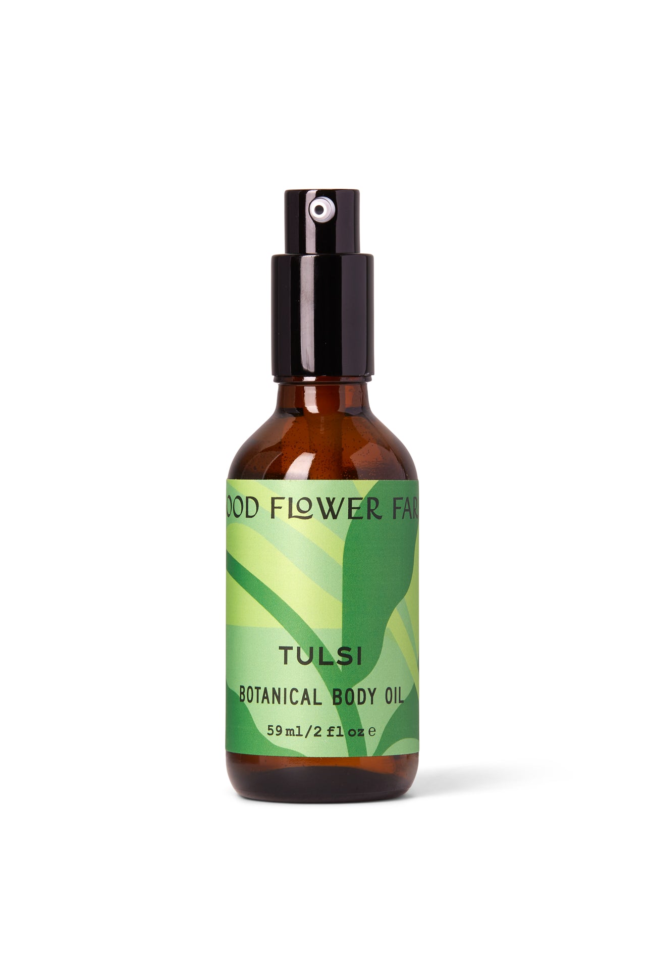 Tulsi botanical body oil made with organic farm-grown tulsi/holy basil infused in oil by Good Flower Farm